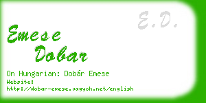 emese dobar business card