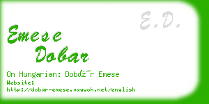 emese dobar business card